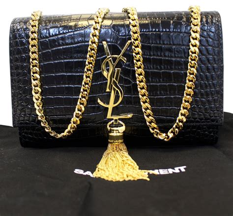 ysl croc handbag|ysl black crocodile bag.